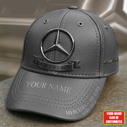 Personalized Merc AMG 100th Anniversary Leather Classic Cap (1926-2026)
