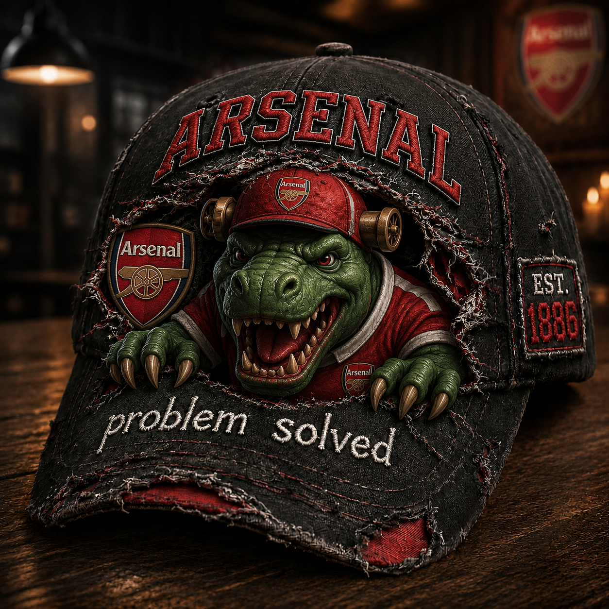 Arsenal FC Gunnersaurus Sport Denim Cap