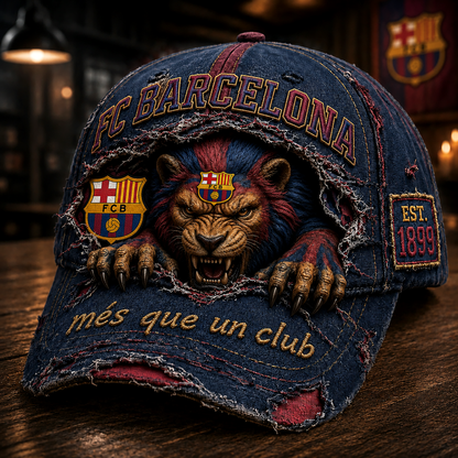 Barca FC CAT Sport Denim Cap