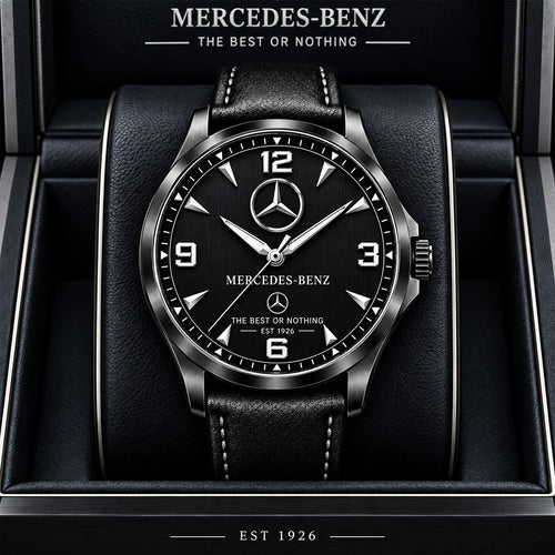 Personalized Merc Premium Luxury Leather Strap Watch