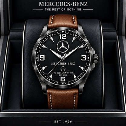 Personalized Merc Premium Luxury Leather Strap Watch