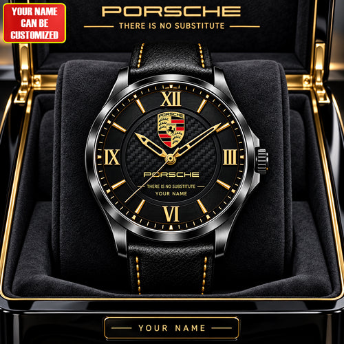 Personalized Pors Premium Luxury Leather Strap Watch V2