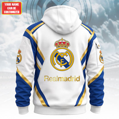 Personalized Real FC 2026 3D Cotton Hoodie and Sweatpants set