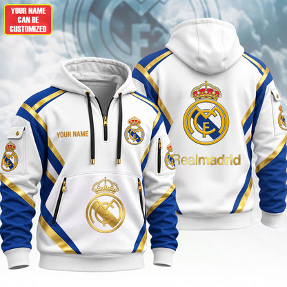 Personalized Real FC 2026 3D Cotton Hoodie and Sweatpants set