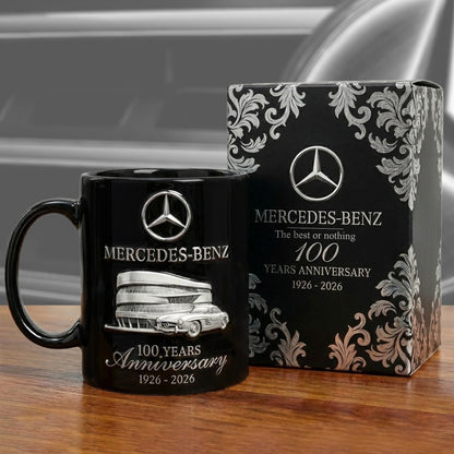 Merc Luxury 100 Years Anniversary Accent Mug , Cream Mug Gifts , Holiday Gifts