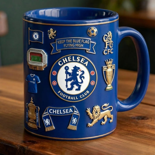 Chelsea CFC Accent Mug , Cream Mug Gifts , Holiday Gifts