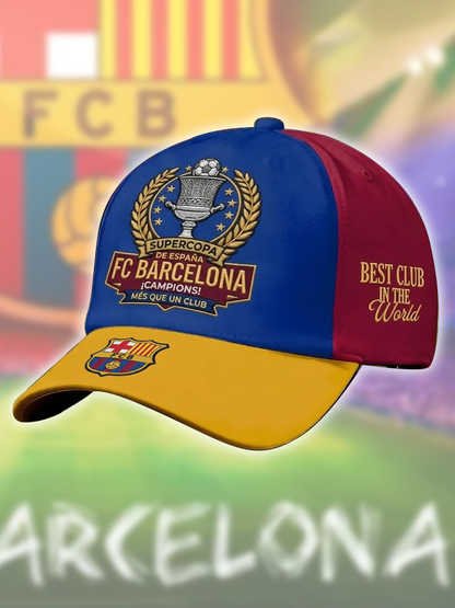 Barca FC Supercopa De Espana Champions Vintage Classic Cap