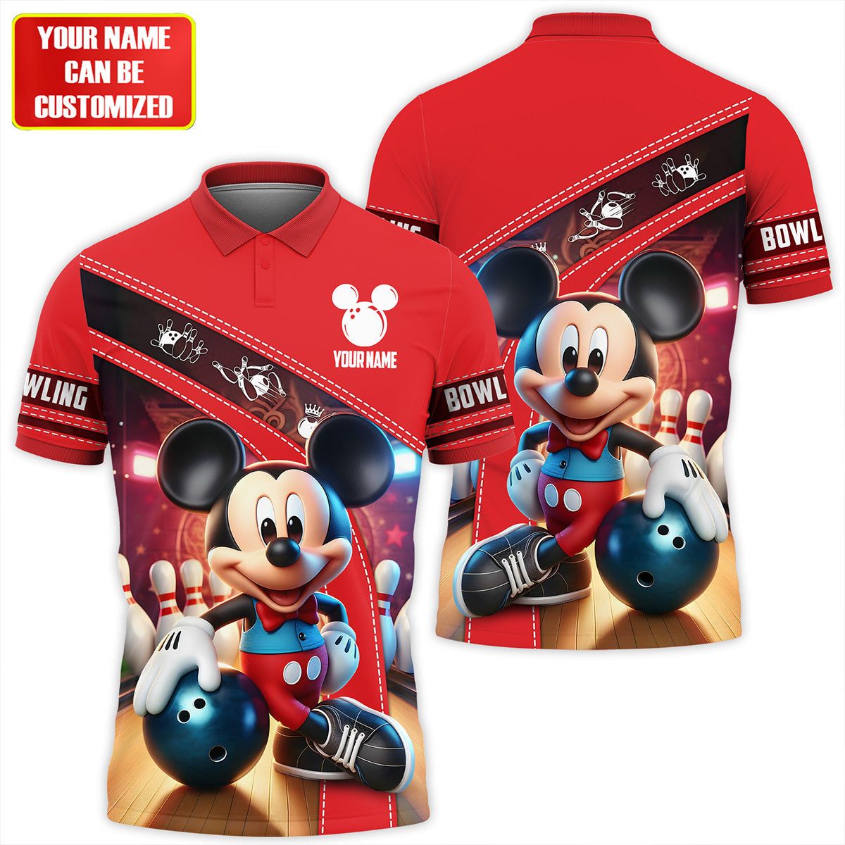 Personalized Name Mk Bowling Q5 All Over Printed Unisex Shirt Q250501