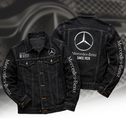 Personalized Merc EST 1926 Denim Casual Jacket , Cotton Jeans Jackets