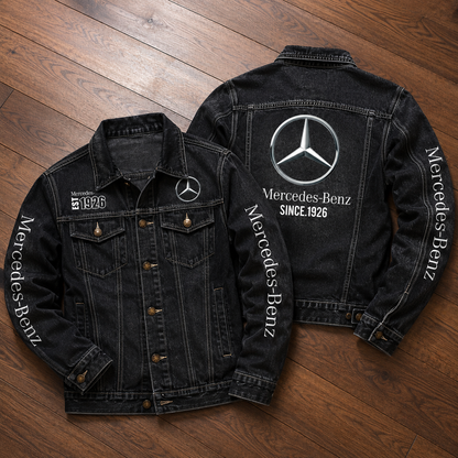 Personalized Merc EST 1926 Denim Casual Jacket , Cotton Jeans Jackets
