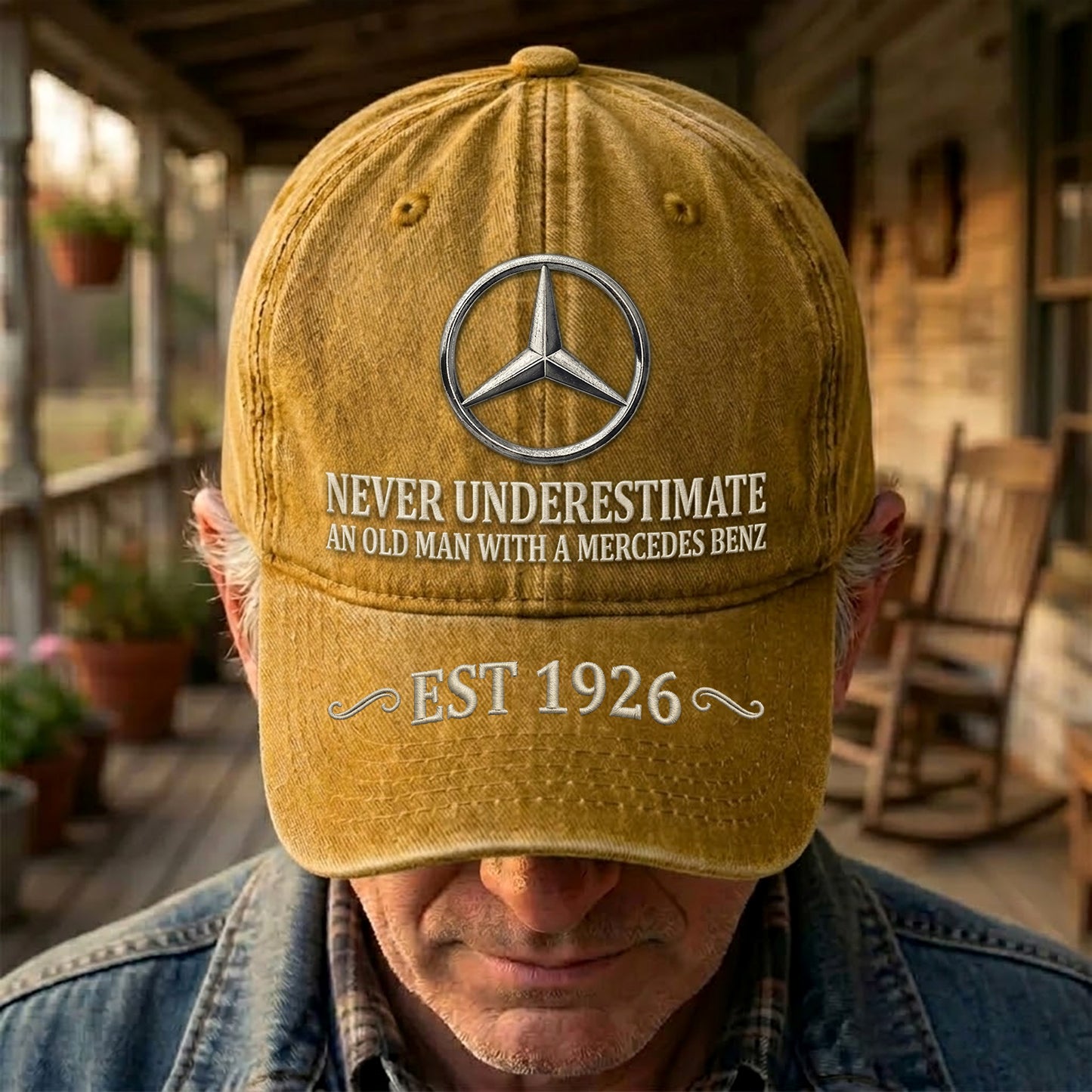 Merc Old Man Denim Classic Cap (1926-2026)