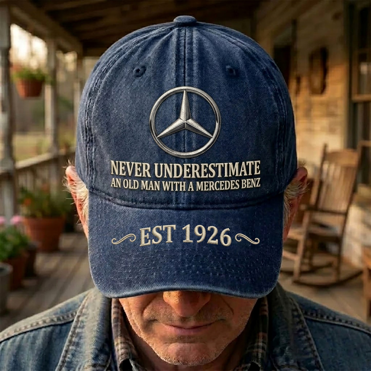 Merc Old Man Denim Classic Cap (1926-2026)