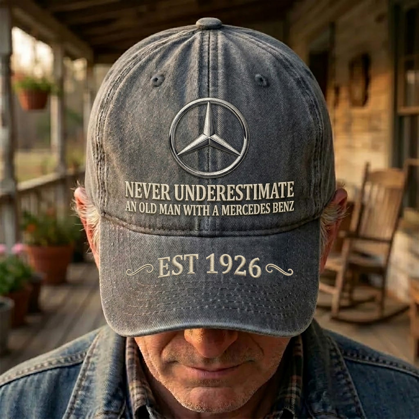 Merc Old Man Denim Classic Cap (1926-2026)