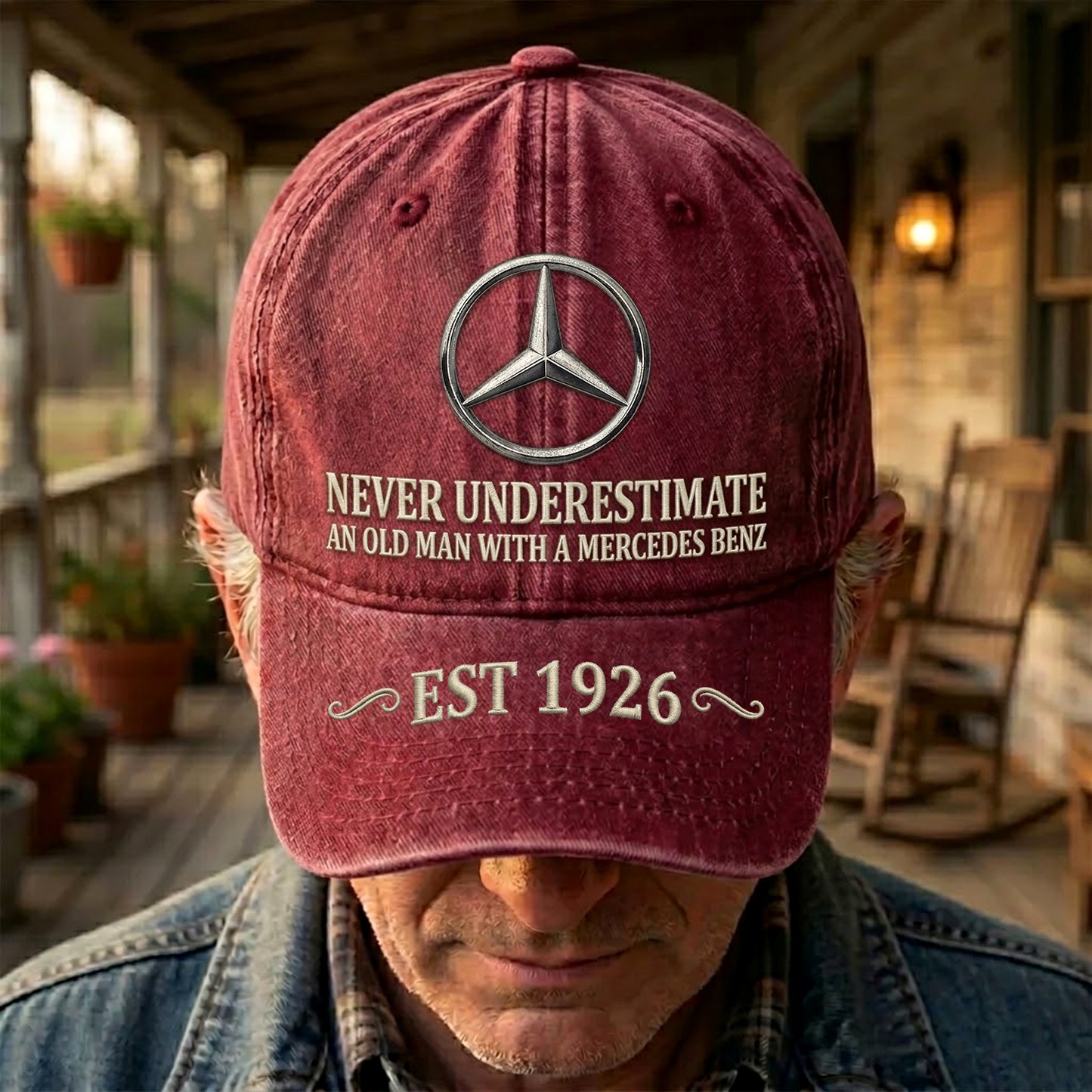 Merc Old Man Denim Classic Cap (1926-2026)