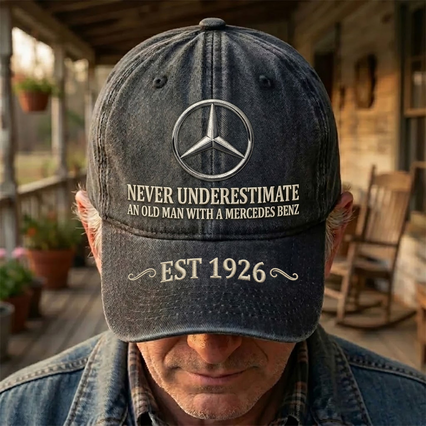 Merc Old Man Denim Classic Cap (1926-2026)