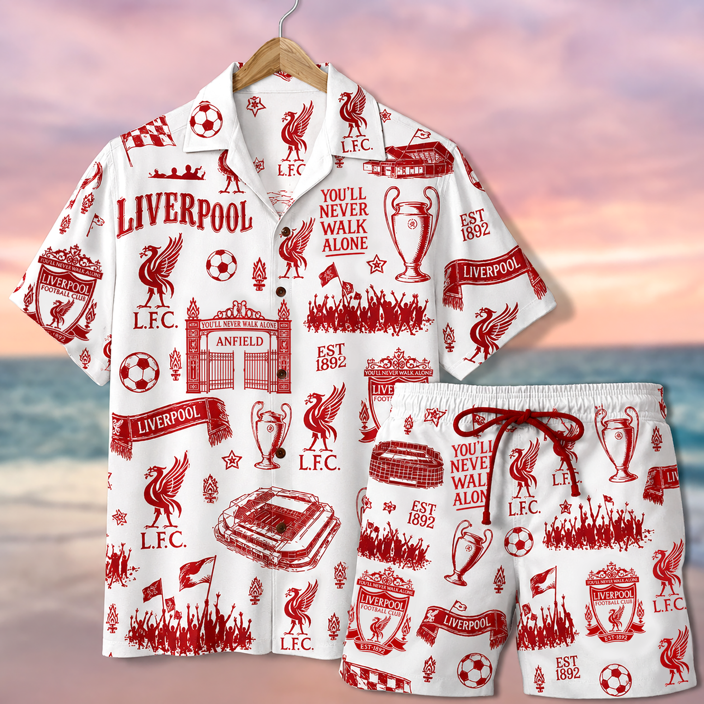 LVP EST 1892 Sport Hawaii Shirt Beach Short