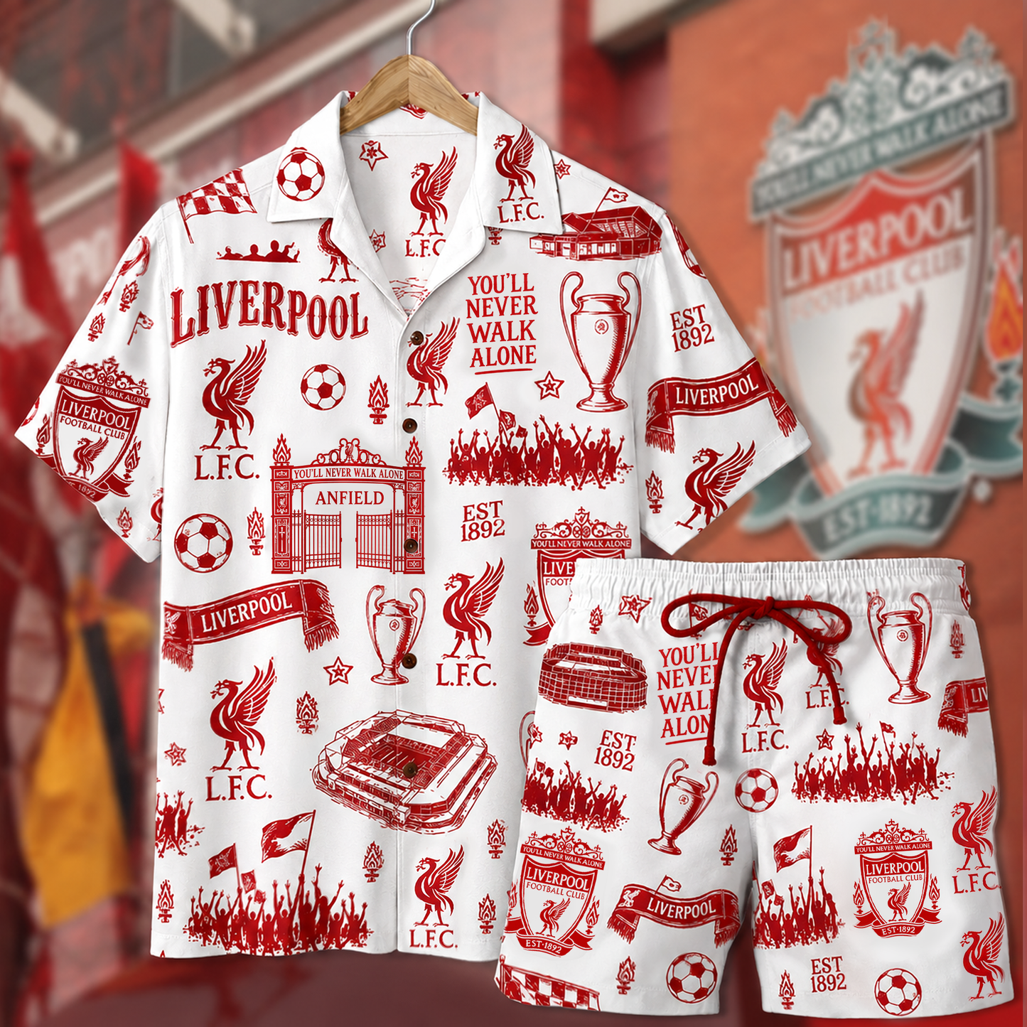 LVP EST 1892 Sport Hawaii Shirt Beach Short
