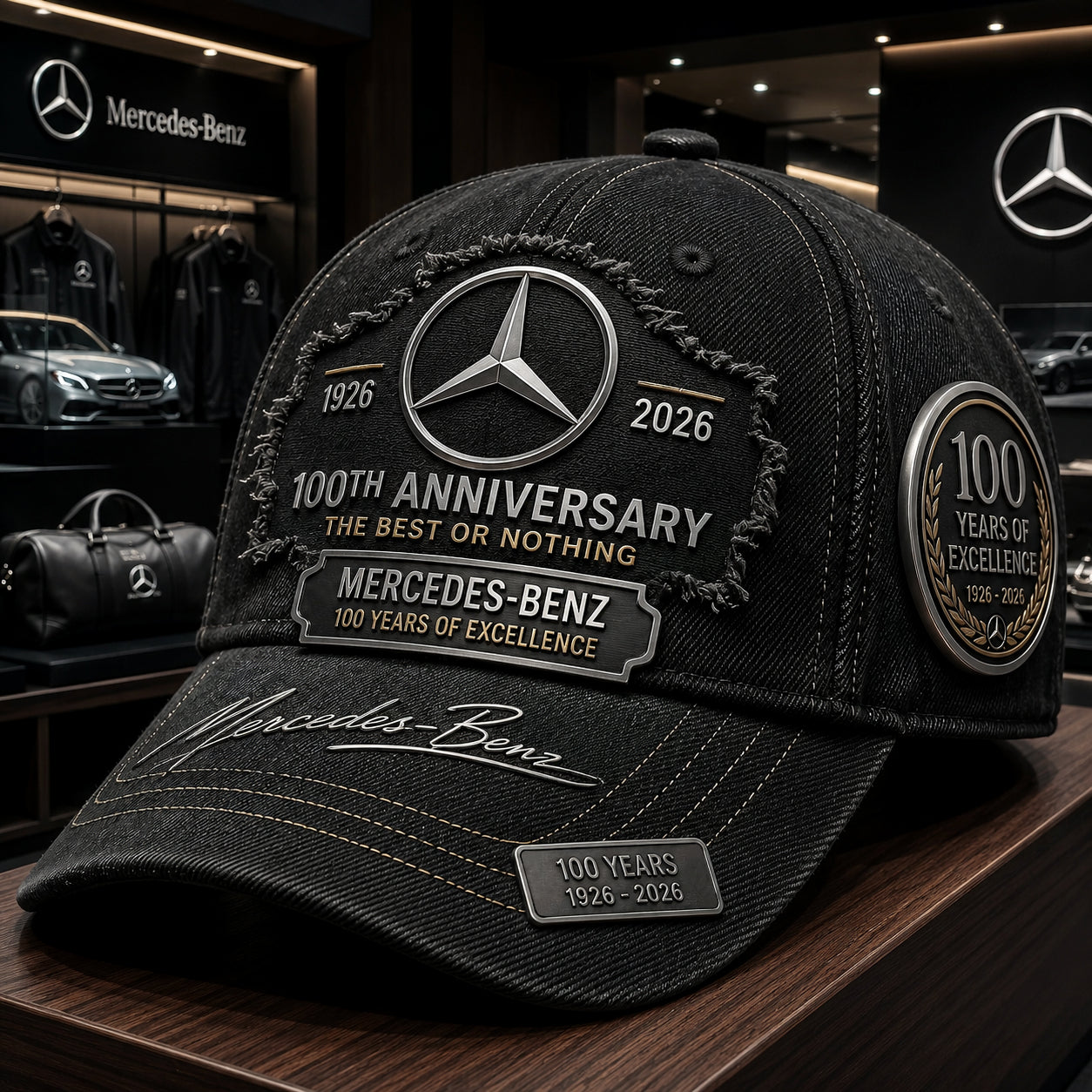 Merc 100 Years Anniversary Denim Classic Cap (1926-2026)
