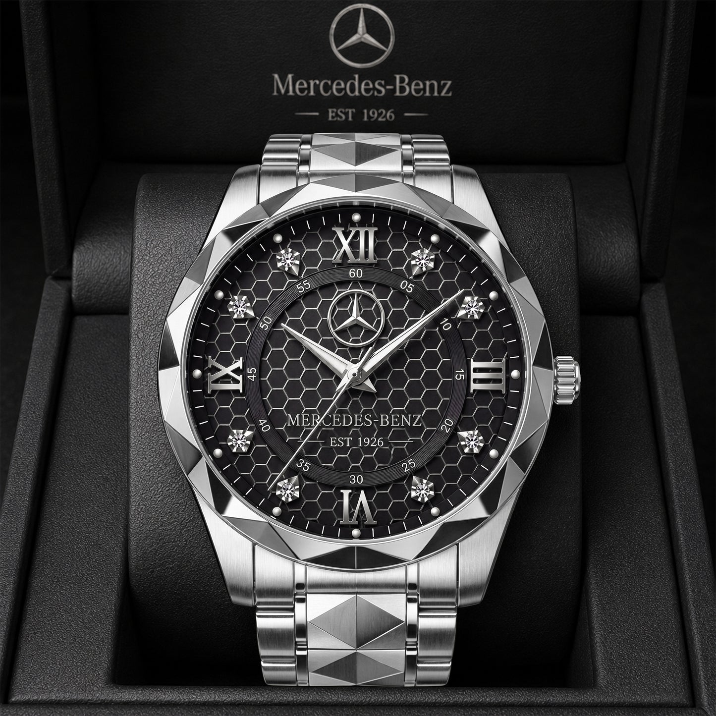 Personalized Merc Automotive EST 1926 Luxury Charley Watch
