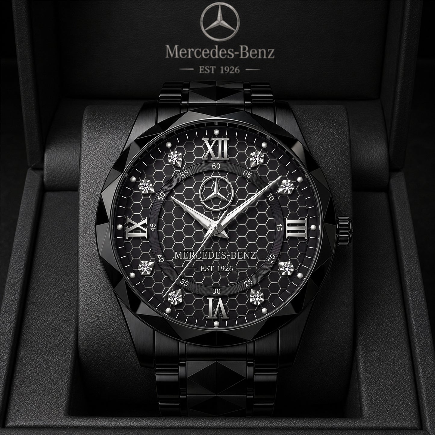Personalized Merc Automotive EST 1926 Luxury Charley Watch
