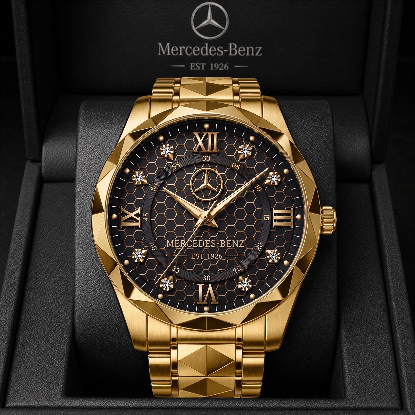 Personalized Merc Automotive EST 1926 Luxury Charley Watch