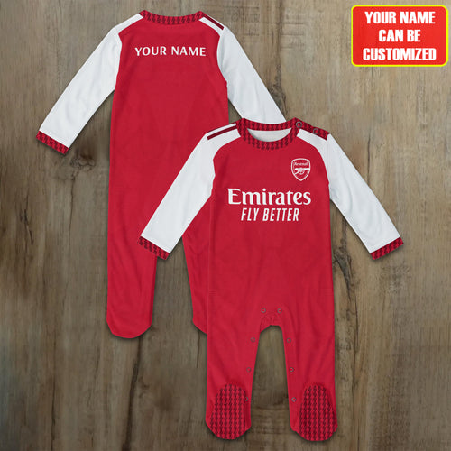 Arsenal 2027 Soccer Customized Baby Rib Sleepwear