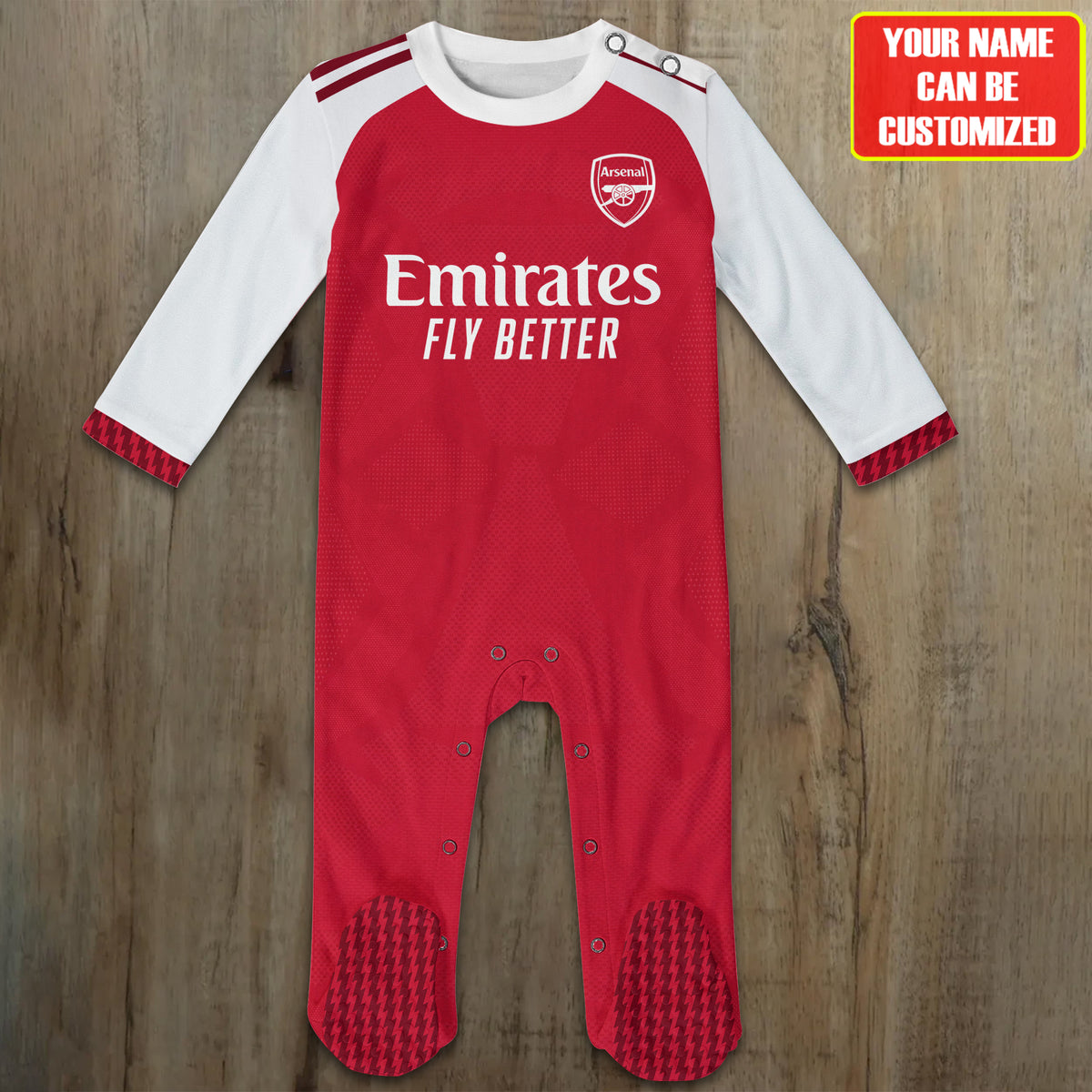 Arsenal 2027 Soccer Customized Baby Rib Sleepwear