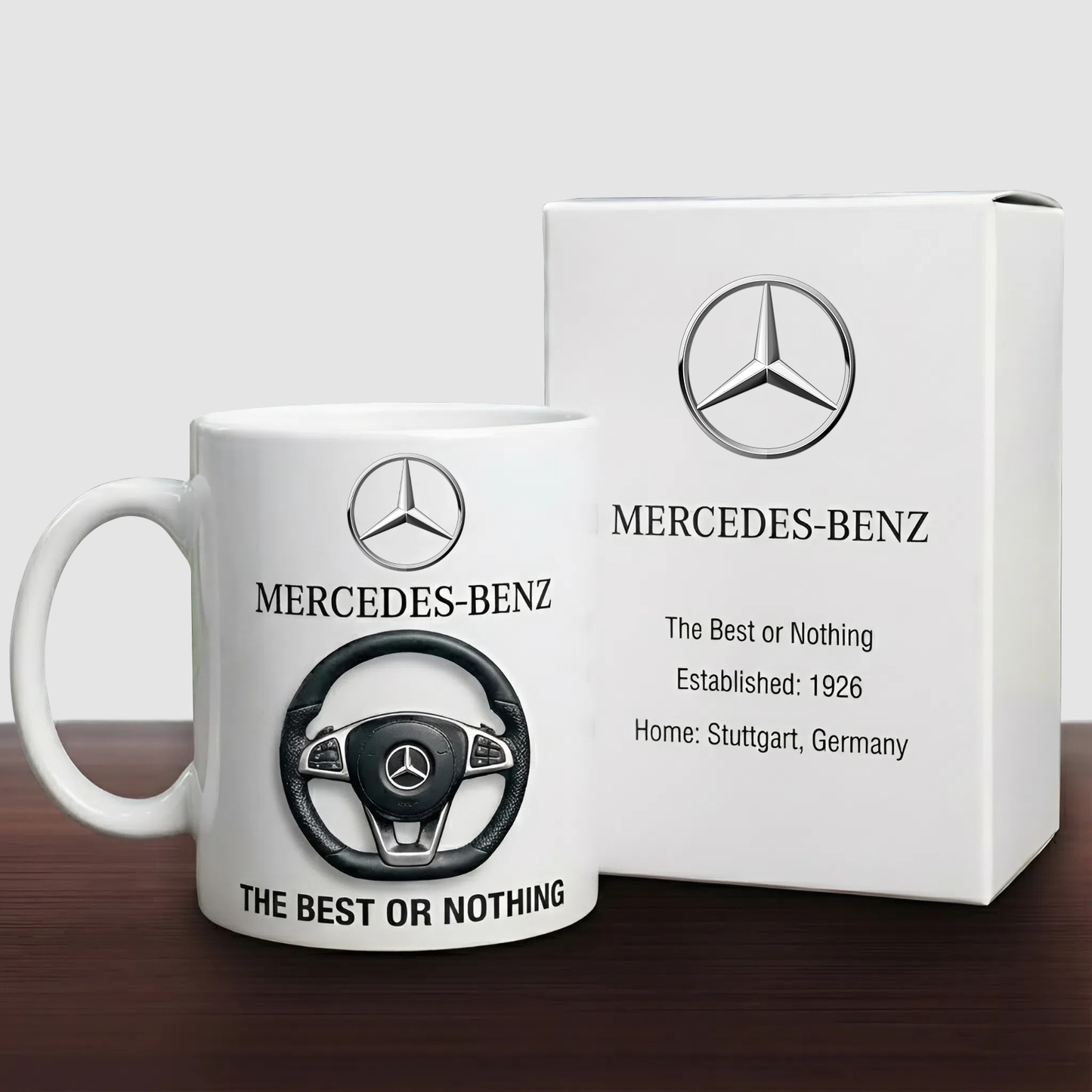 Merc Interior Accent Mug , Cream Mug Gifts , Holiday Gifts