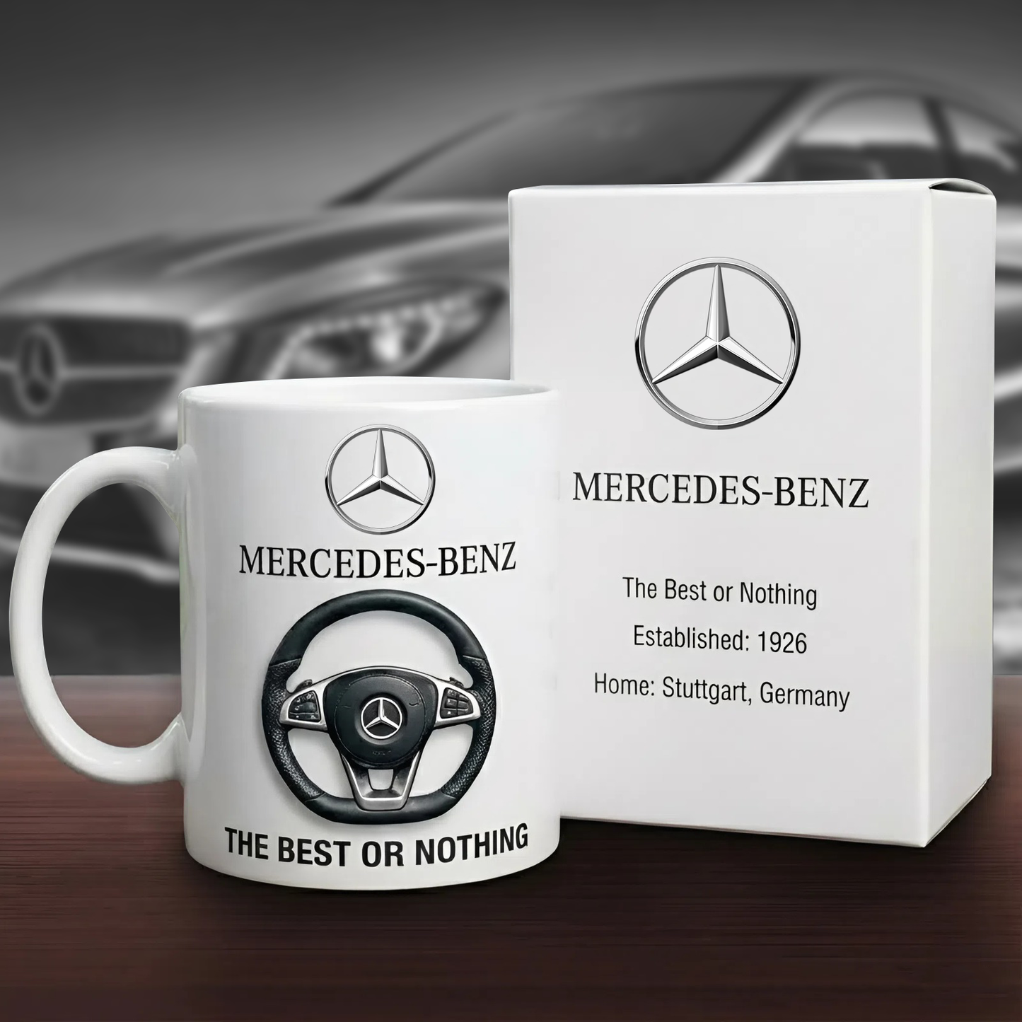 Merc Interior Accent Mug , Cream Mug Gifts , Holiday Gifts