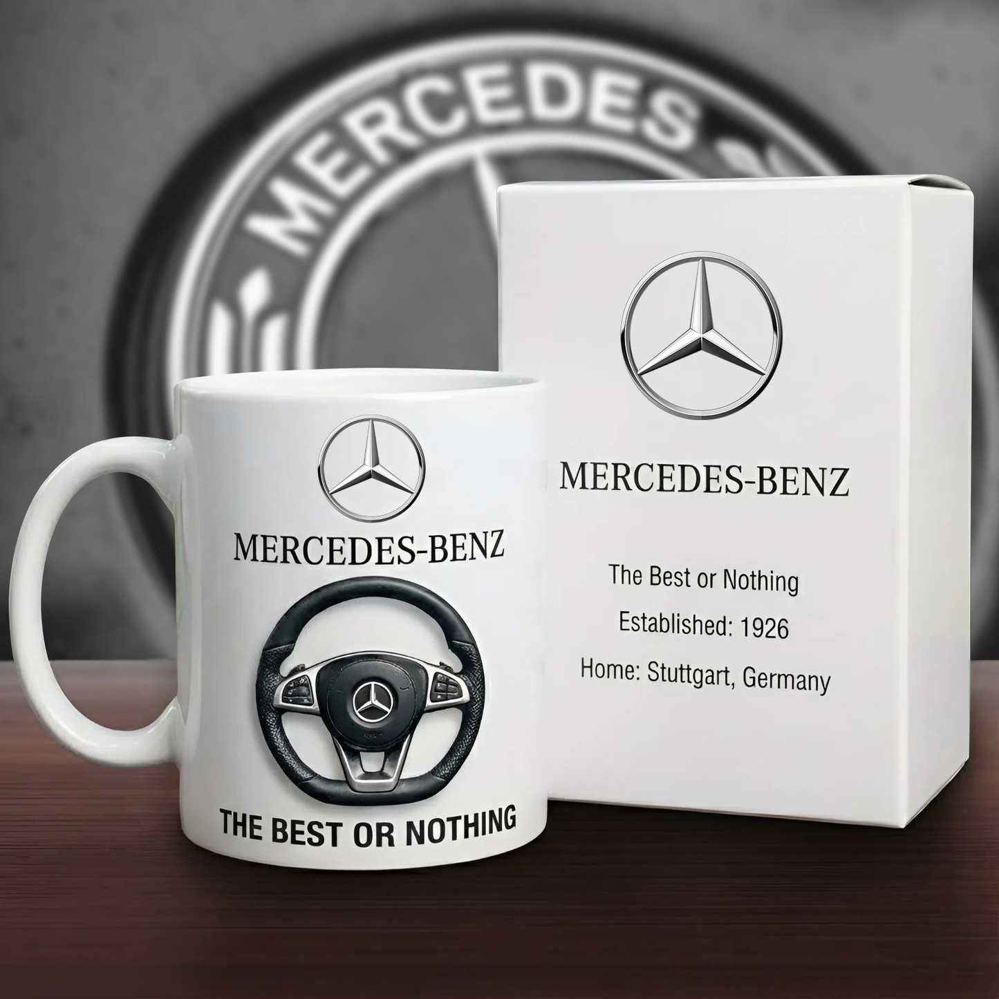 Merc Interior Accent Mug , Cream Mug Gifts , Holiday Gifts
