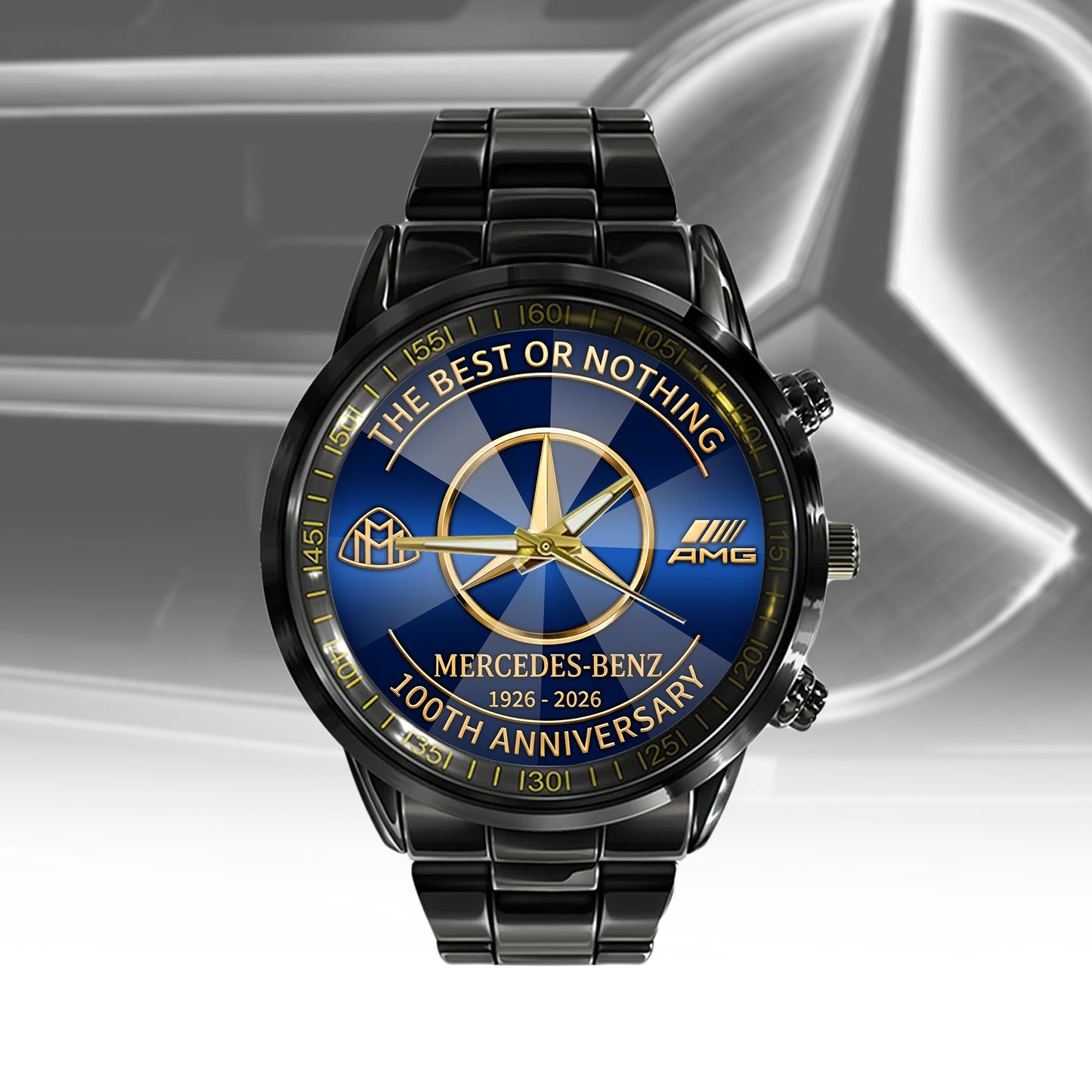 Merc 100th Anniversary Luxury Stainless Steel Watch (1926-2026)