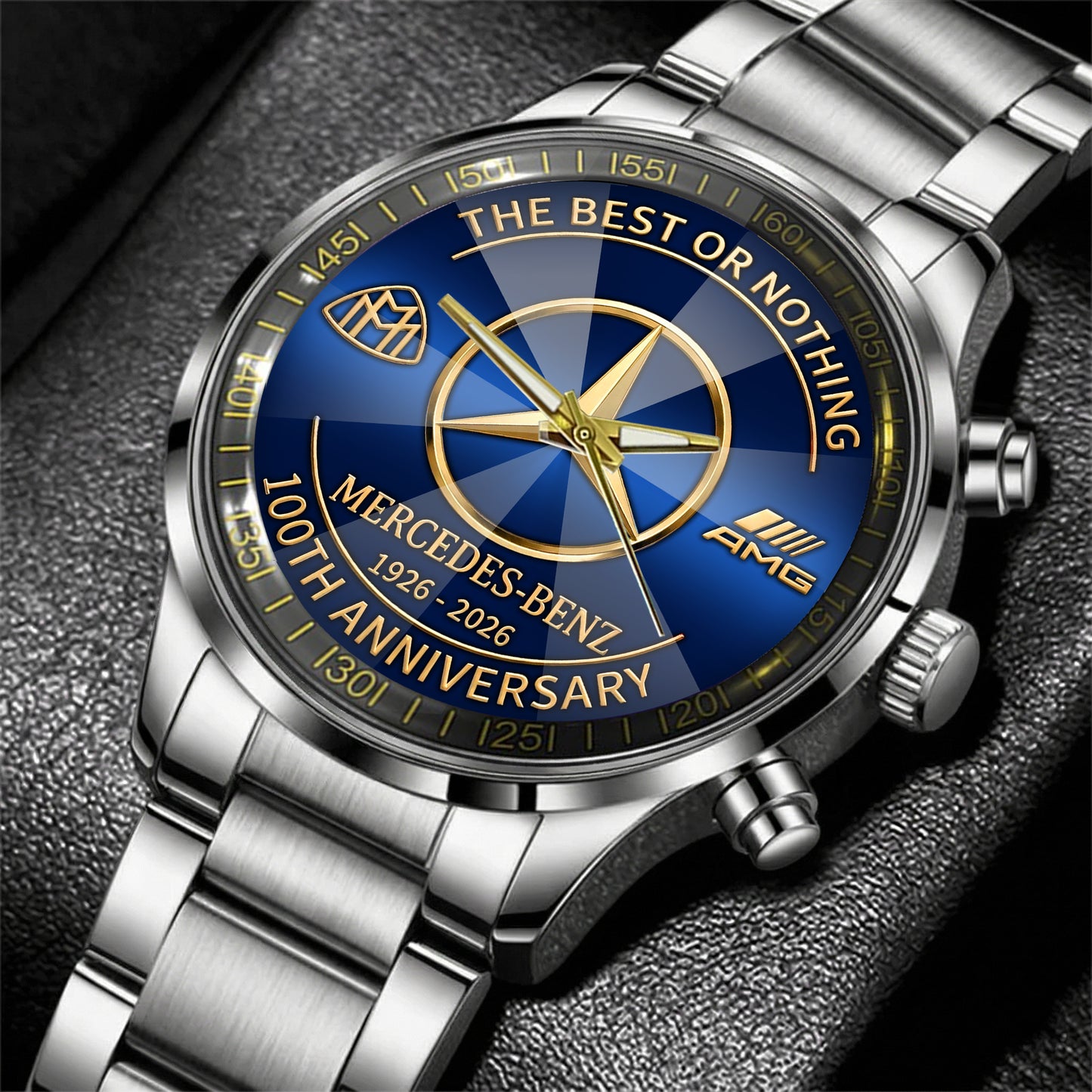 Merc 100th Anniversary Luxury Stainless Steel Watch (1926-2026)