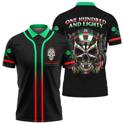 Personalized Name Skull Darts Funny All Over Printed Unisex Shirt Q260404