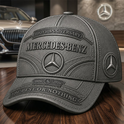 Merc 100TH Anniversary Edition Leather Cap (1926-2026)