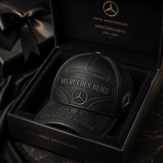 Merc 100TH Anniversary Edition Leather Cap (1926-2026)