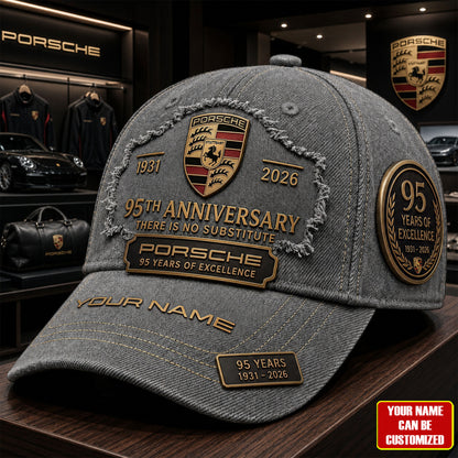 Personalized Pors 95TH Anniversary Denim Classic Cap (1931-2026)