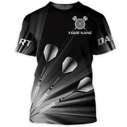 Personalized Name Black Darts All Over Printed Unisex Shirt Q260802