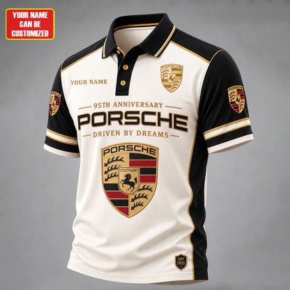 Personalized Pors 95TH Anniversary Luxury Premium Polo Shirt