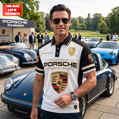 Personalized Pors 95TH Anniversary Luxury Premium Polo Shirt