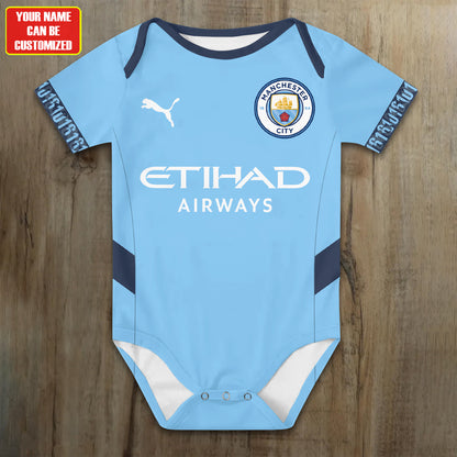 Customized Man City Soccer Jersey , Baby Rib Bodysuit Sizes