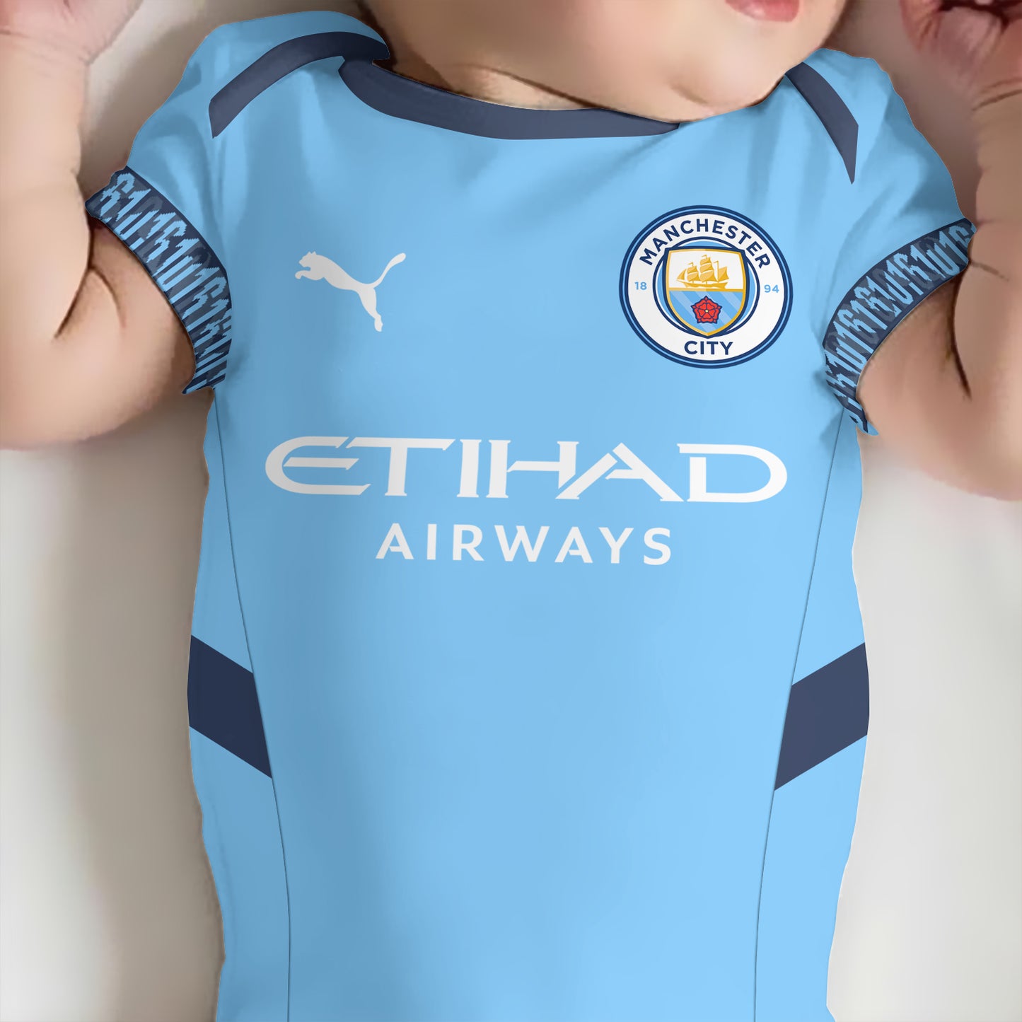 Customized Man City Soccer Jersey , Baby Rib Bodysuit Sizes