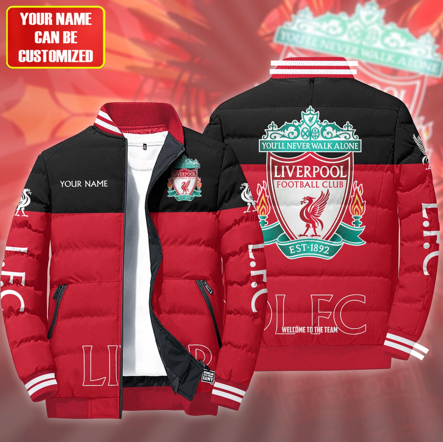 Personalized LVP Sport Puffer Jacket 3D