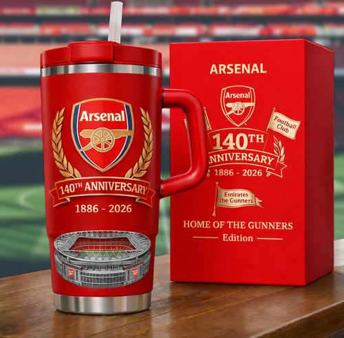Arsenal FC Stadium 140th Anniversary Insulated Tumbler 30oz 40oz