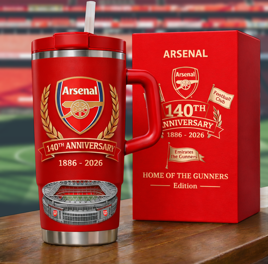 Arsenal FC Stadium 140th Anniversary Insulated Tumbler 30oz 40oz