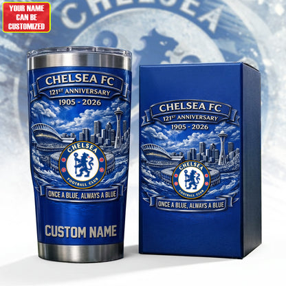 Chelsea FC 121st Anniversary Premium Stainless Tumbler