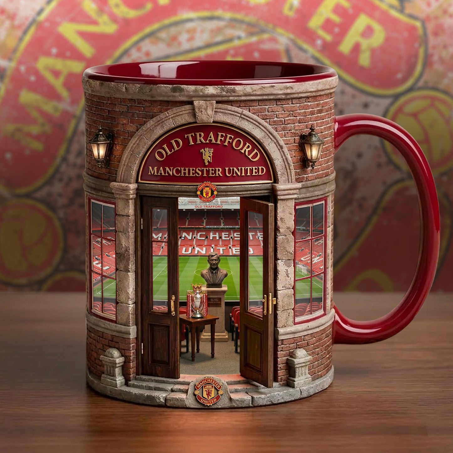 Personalized MU Stadium Vintage Accent Mug , Cream Mug Gifts , Holiday Gifts