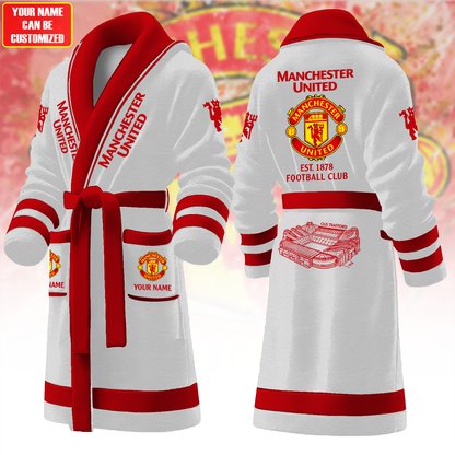 Personalized MU FC Stadium Fleece Bathrobe