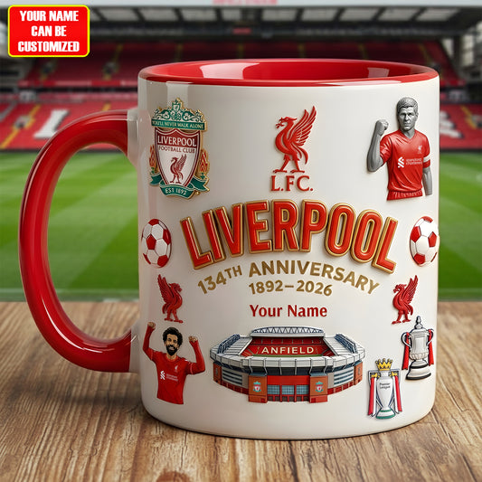 Personalized LVP 134th Anniversary Accent Mug , Cream Mug Gifts , Holiday Gifts