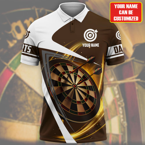 Personalized Name Yellow Darts Player All Over Printed Unisex Shirt Q270302