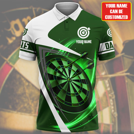 Personalized Name Green Darts Player All Over Printed Unisex Shirt Q270302